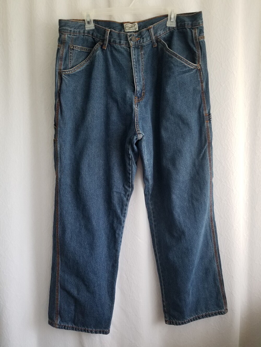 CE Schmidt Workwear Carpenter Flannel Lined Jeans 38 x 30